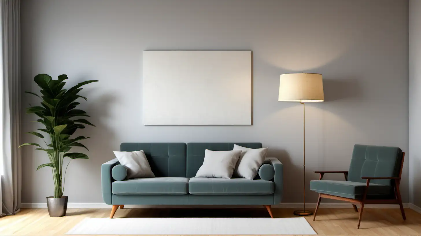 Minimalist Living Room with Stylish Furniture and Art