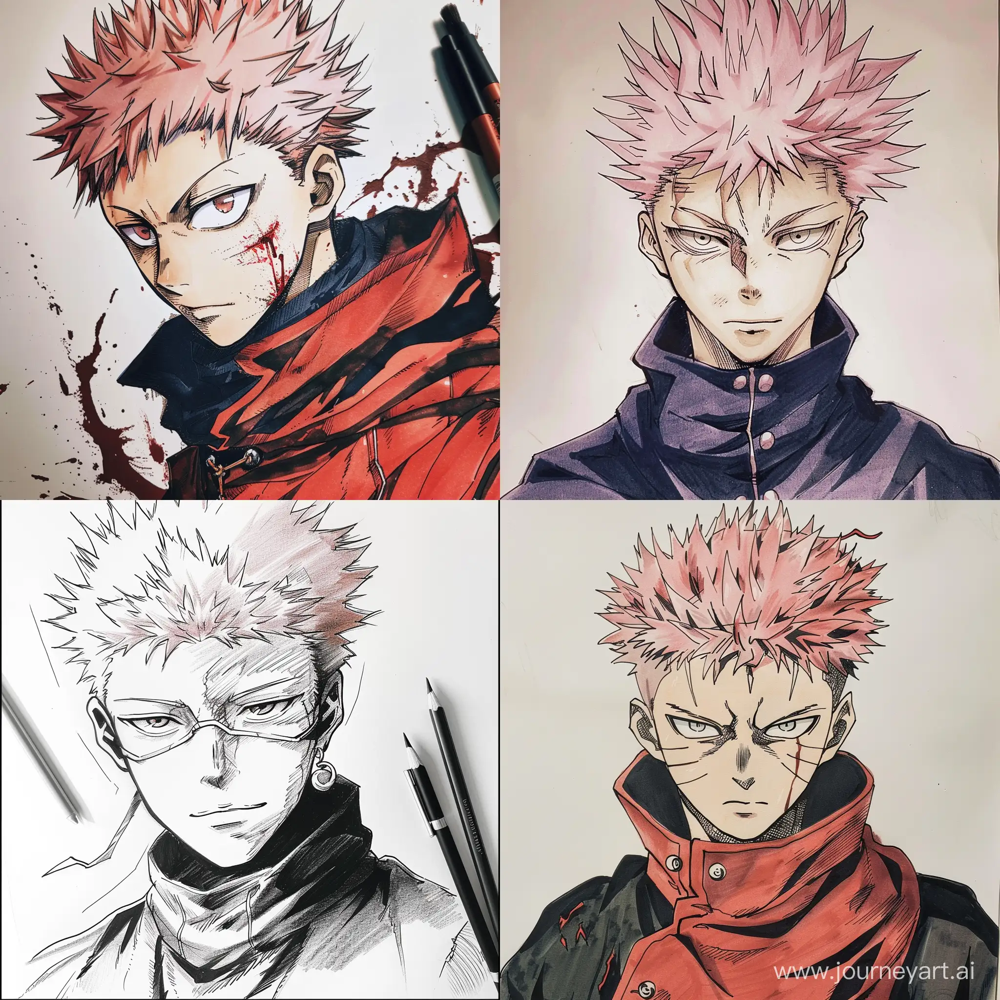 Draw a Choso from the anime Jujutsu Kaisen