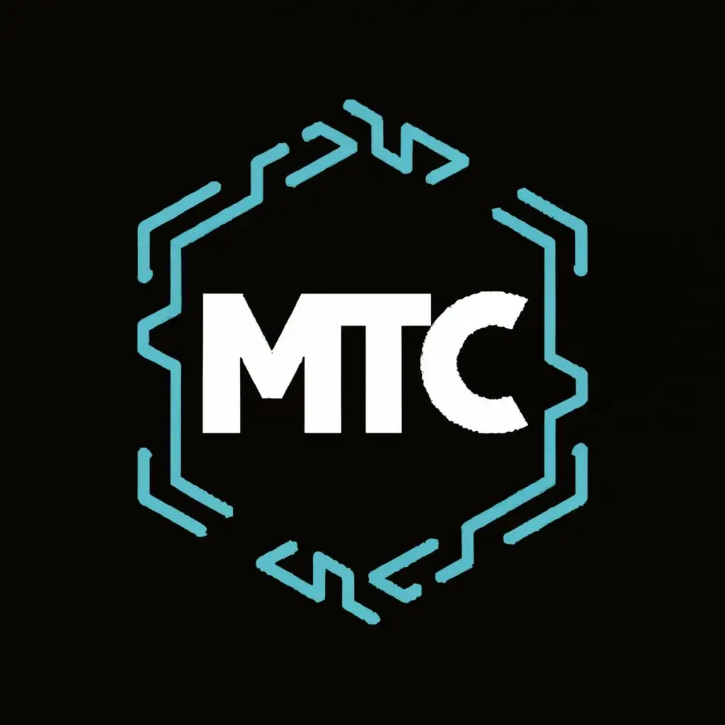 LOGO-Design-For-MTC-Hexagonal-Shape-with-Bold-MTC-Typography