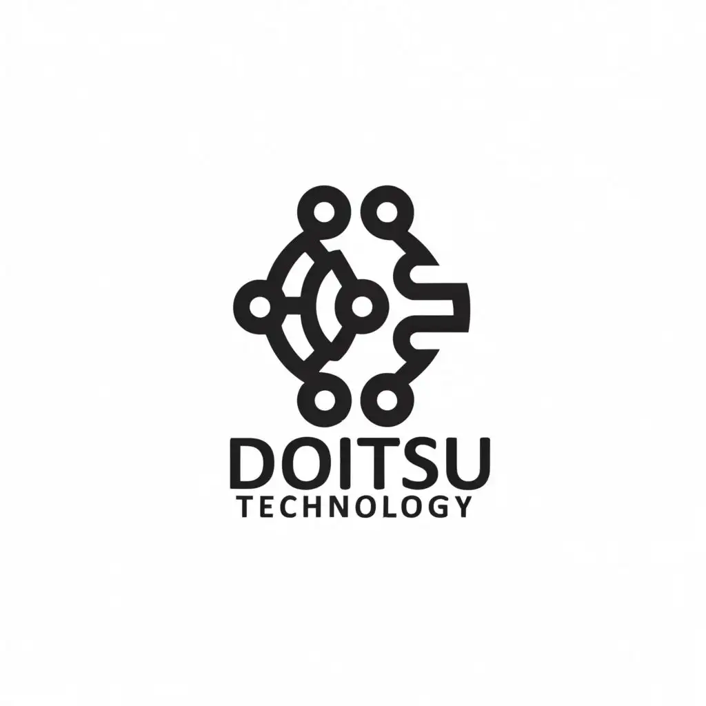 a logo design,with the text "Doitsu Technology", main symbol:Technology, Chain, Connect, Knowledge,Minimalistic,be used in Technology industry,clear background