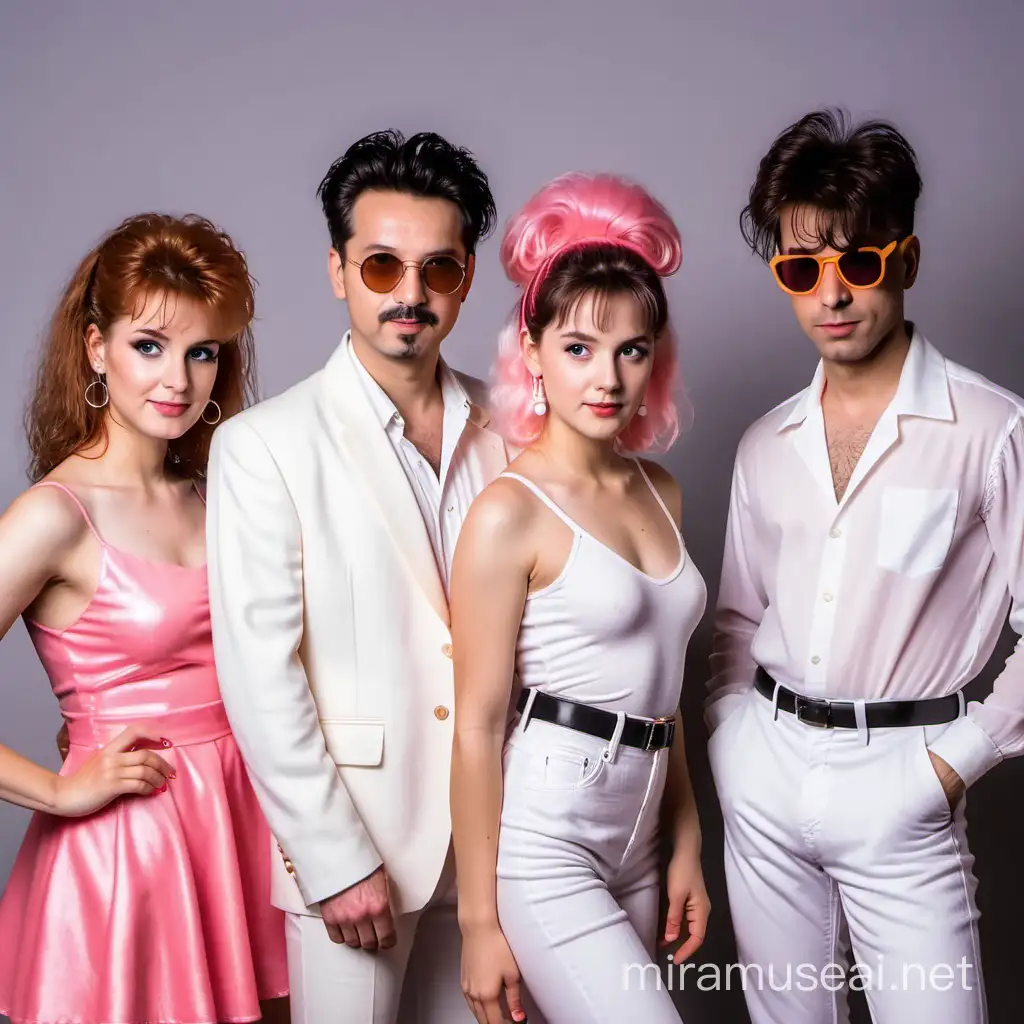 80s Retro New Wave Band Performing