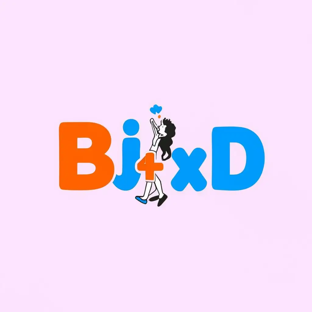 LOGO-Design-For-bj4xd-Engaging-Girls-Chat-with-Boys-Symbol-on-Clear-Background