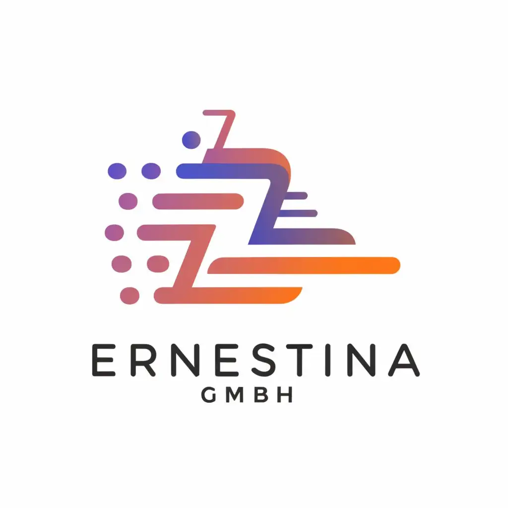 a logo design,with the text "Ernestina GmbH", main symbol:Transporter,Moderate,be used in Automotive industry,clear background