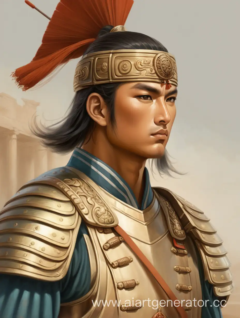 молодой генерал армии династии Тан. Античность

