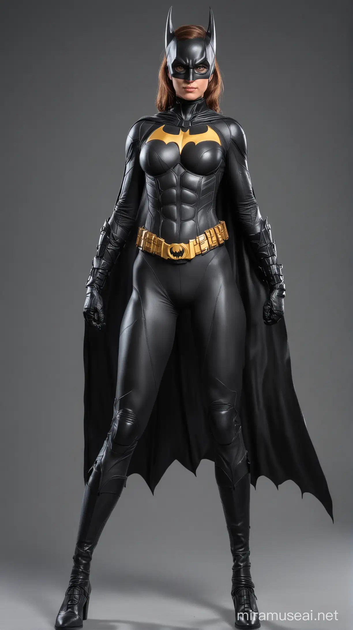 Personaggio bat girl, con tuta ,di Batman a corpo intero