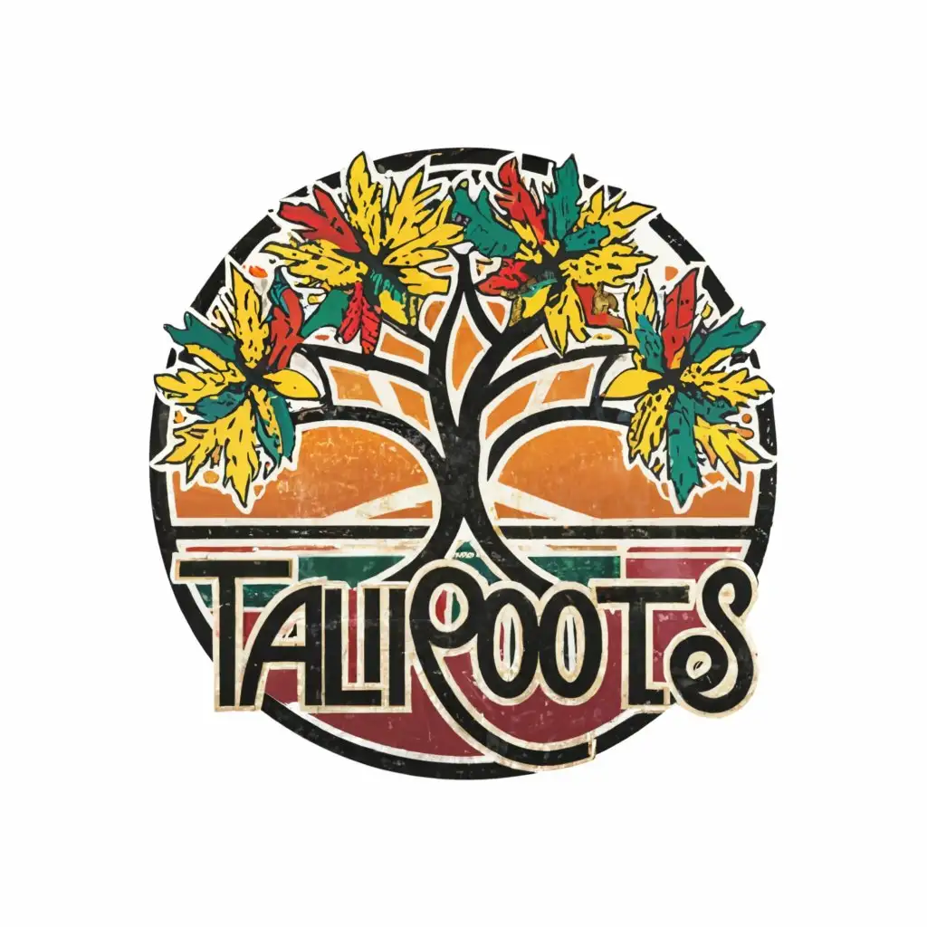 a logo design,with the text 'TaliRoots', main symbol:cool reggae realistic hippie ,Moderate,be used in Nonprofit industry,clear background