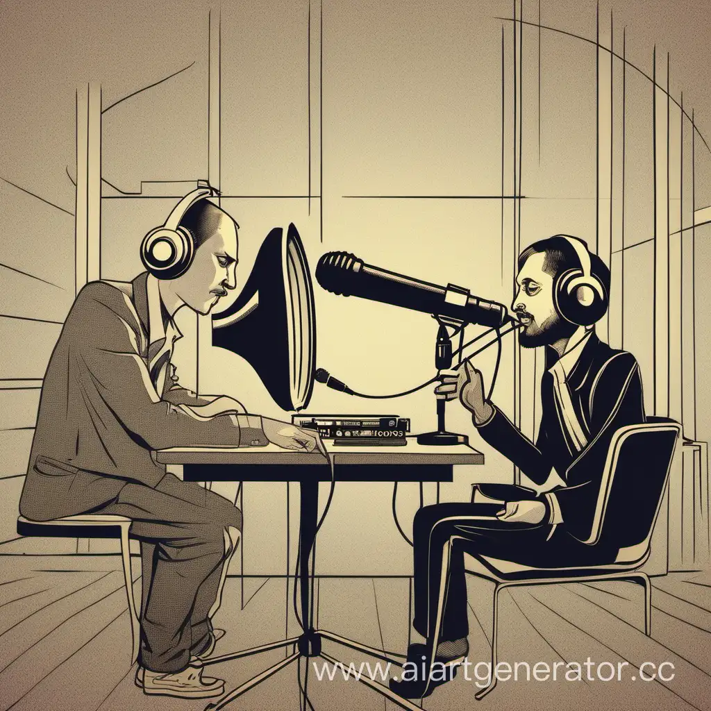 Russian-Artists-Musicians-and-Bloggers-Being-Interviewed-for-Podcasts