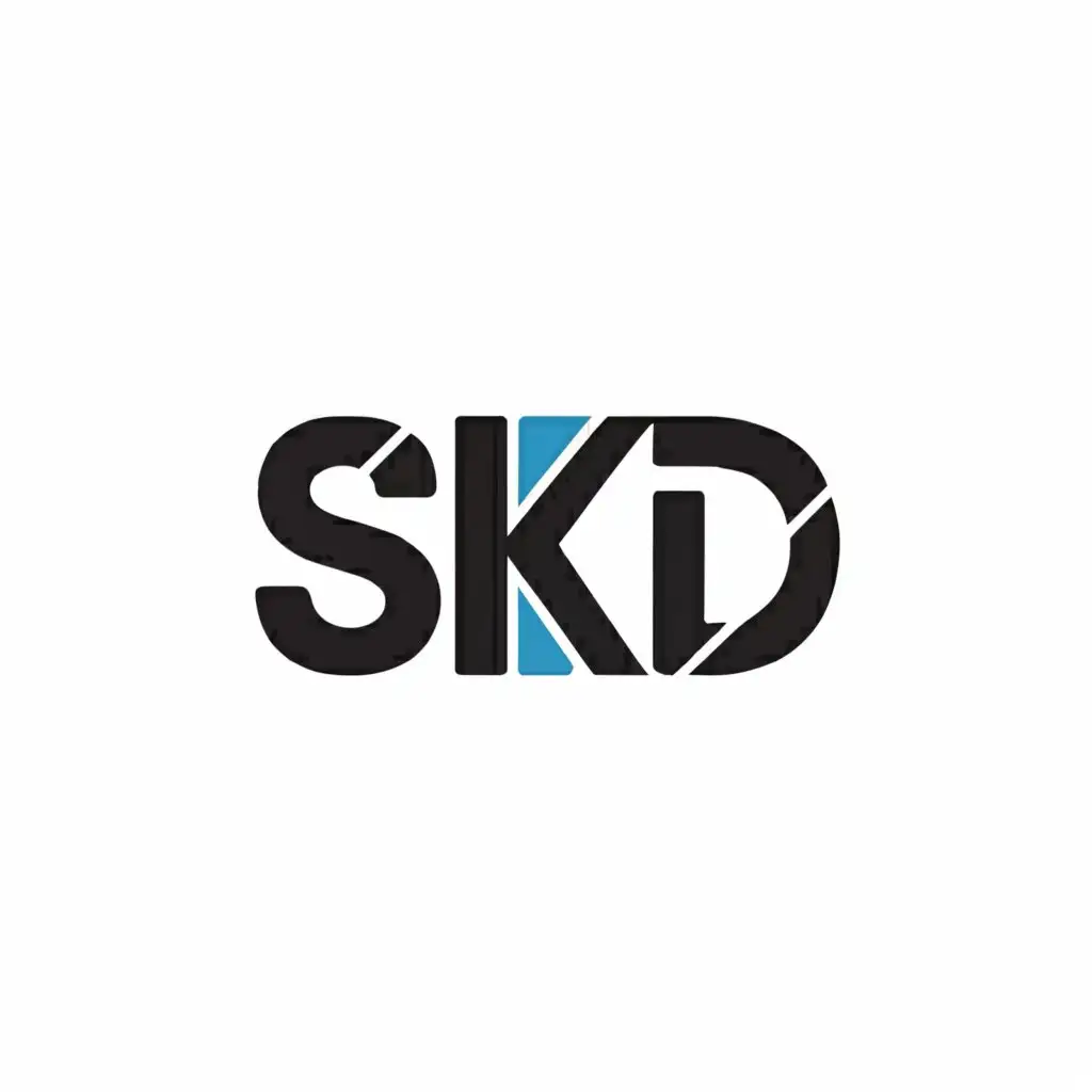 a logo design,with the text "SKD", main symbol:computer,Moderate,clear background