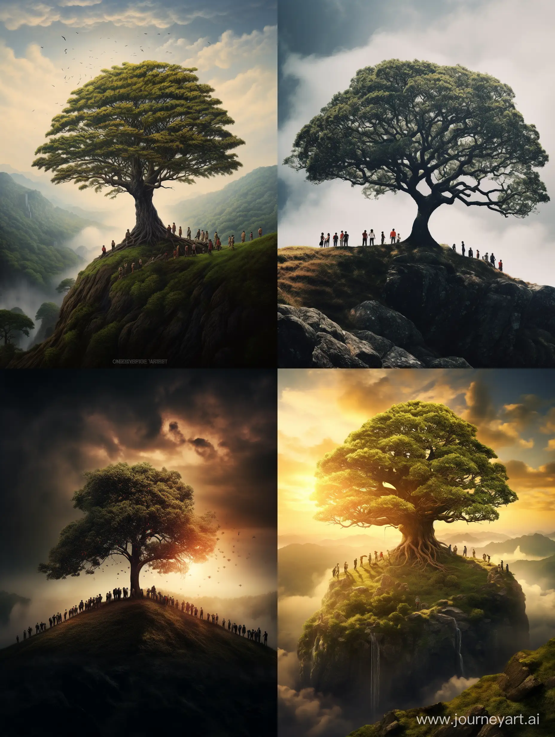 Serene-Hilltop-Gathering-with-a-Majestic-Tree-in-34-Aspect-Ratio