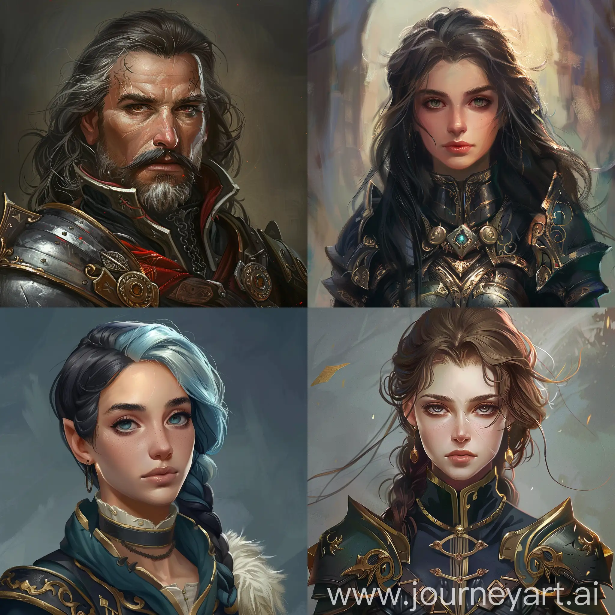 fantasy game character portrait for tutorial