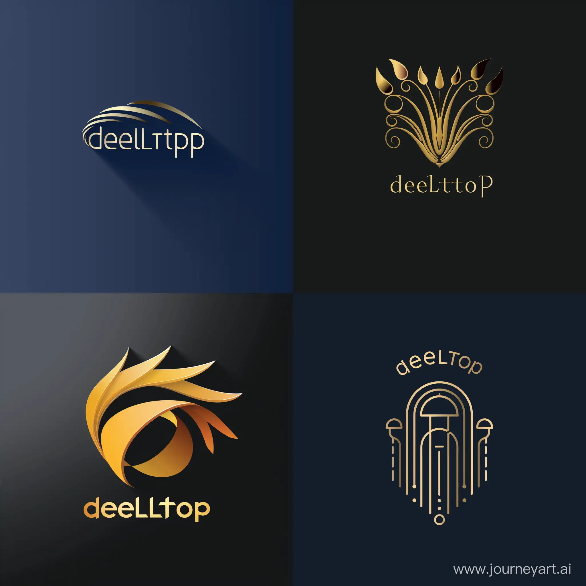 Delltopia-Logo-Design-Vibrant-and-Symmetrical-Identity-for-Brand-Recognition