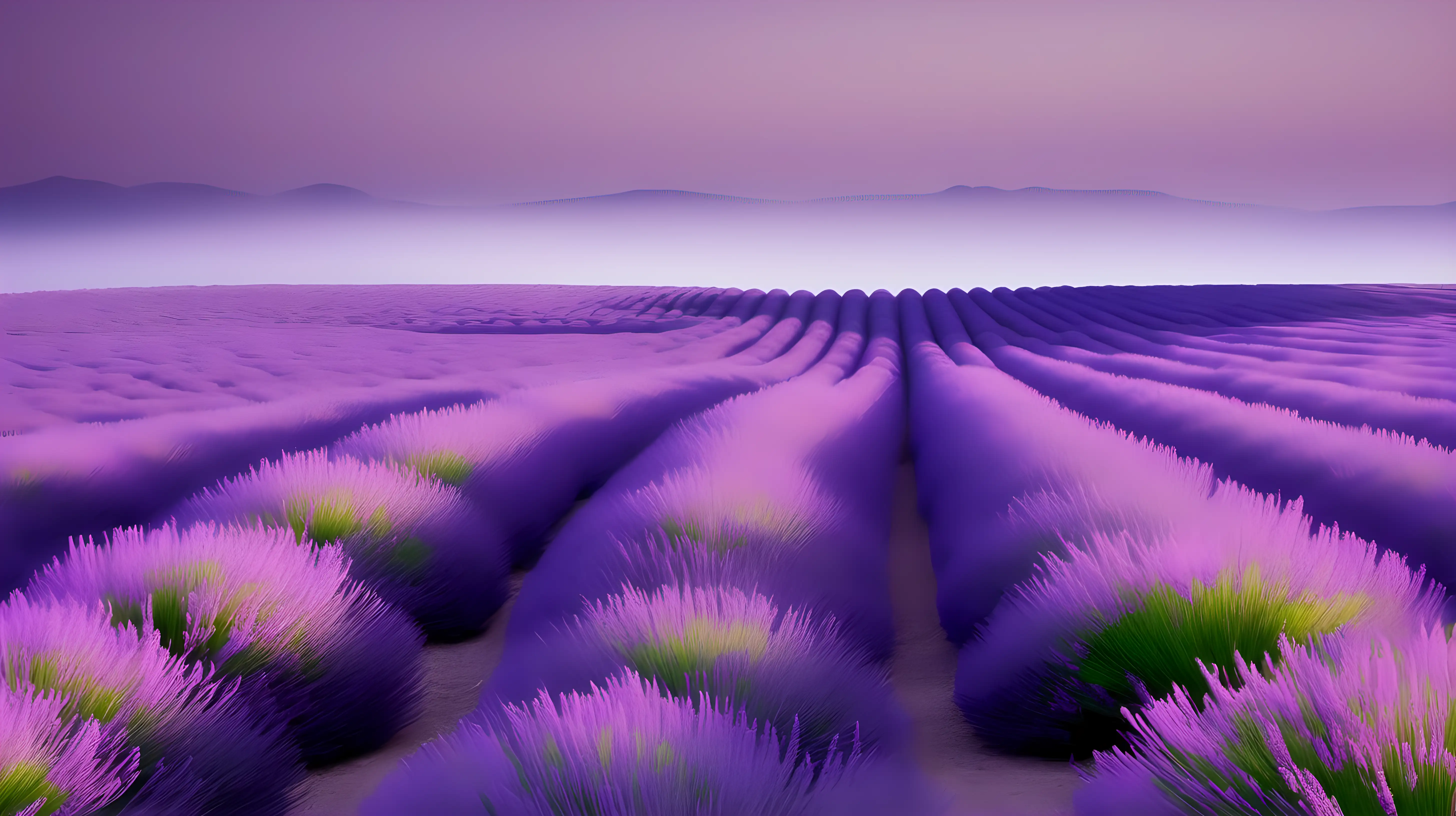 Serene Lavender Scene with Delicate Mauve Accents