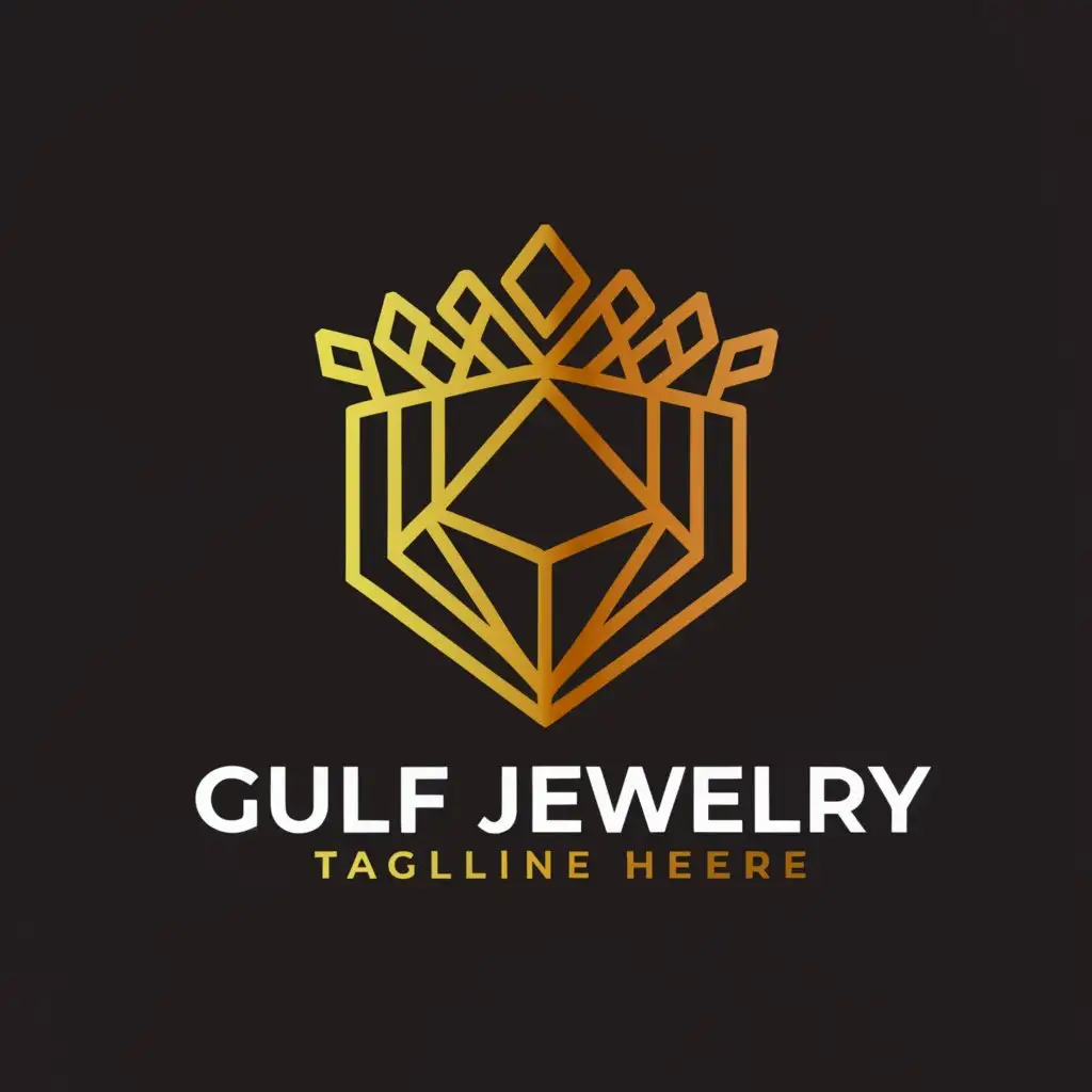 LOGO-Design-For-Gulf-Jewelry-Elegant-Gold-Emblem-for-Real-Estate-Industry