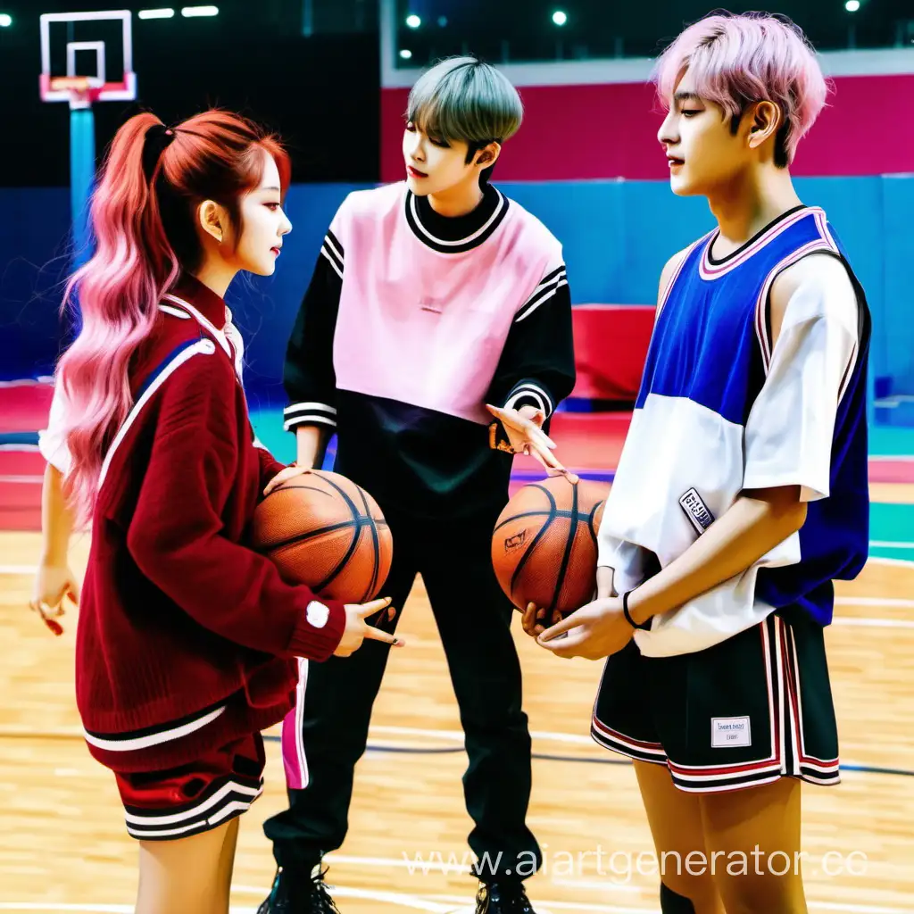 Kim-Taehyung-and-Itzy-Member-in-Loving-Basketball-Moment