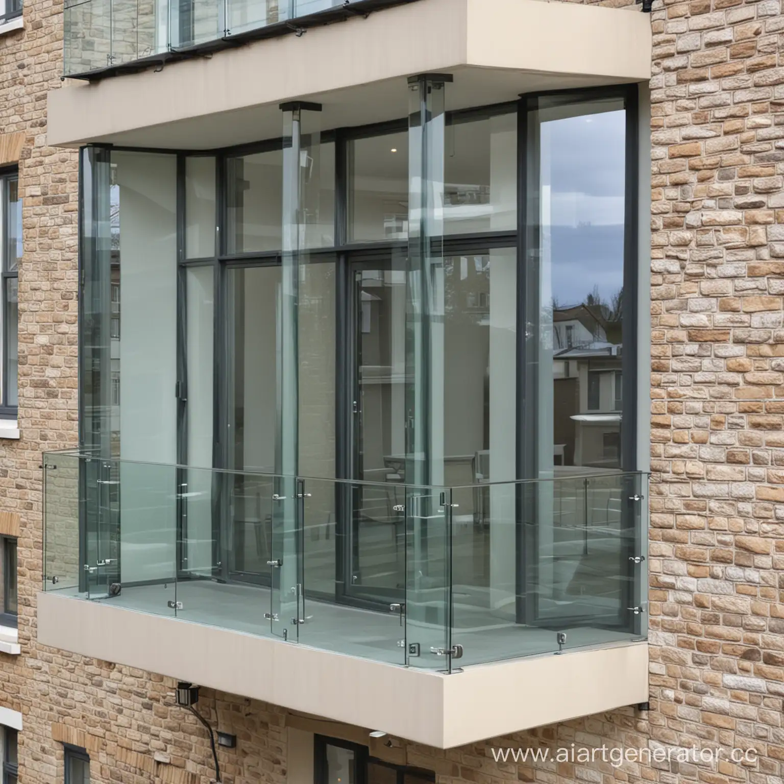 Modern-Frameless-Glazing-of-Balconies-and-Windows