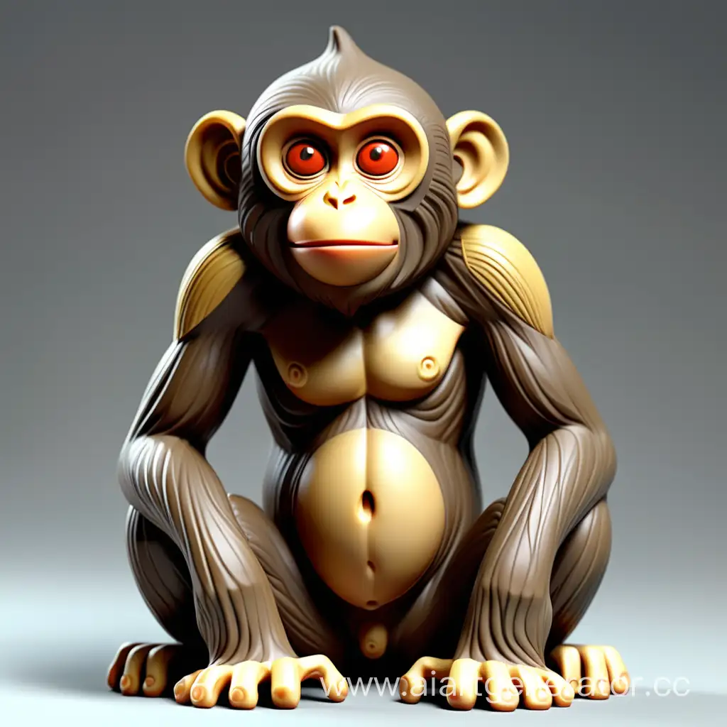 Digital-NFT-Monkey-Art-Unique-NonFungible-Token-Primate-Illustration