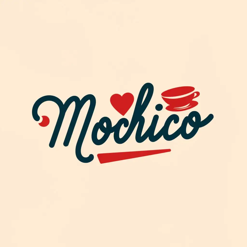 logo, name, with the text "Mochico", typography
