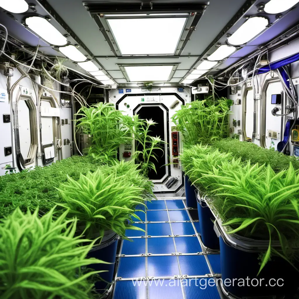 Фитонцидные растения на космической станции