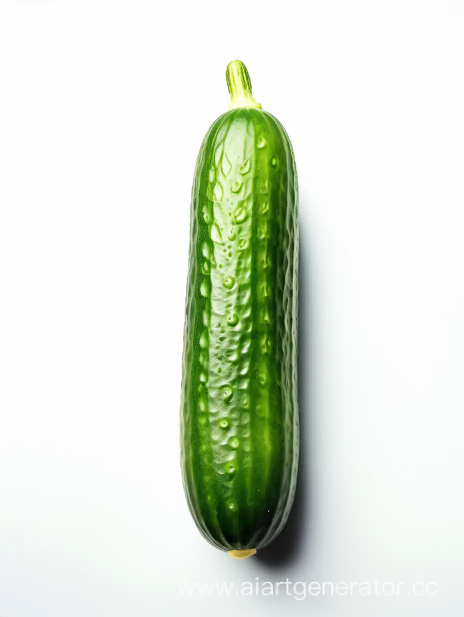  Cucumber on white background