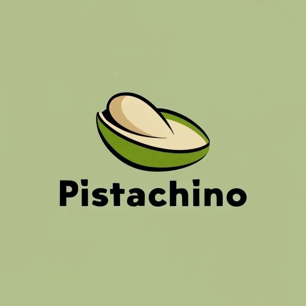 logo, Pistachio, with the text "Pistachino", typography