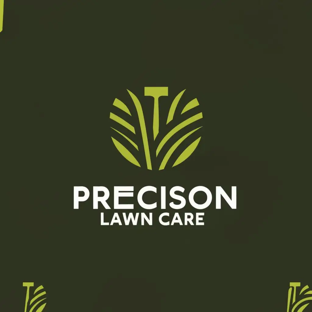 a logo design,with the text "PrecisionLawn Care", main symbol:lawn,Minimalistic,clear background