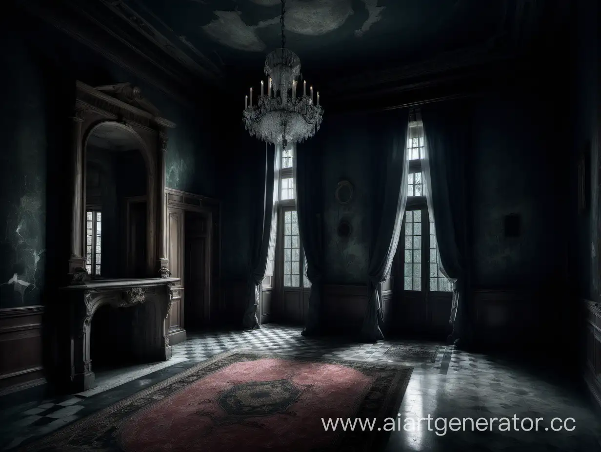 Vintage-Neogothic-Mansion-Interior-with-Dark-Mystique