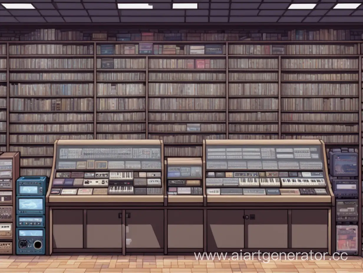 Pixelated-Background-Music-Store-Scene