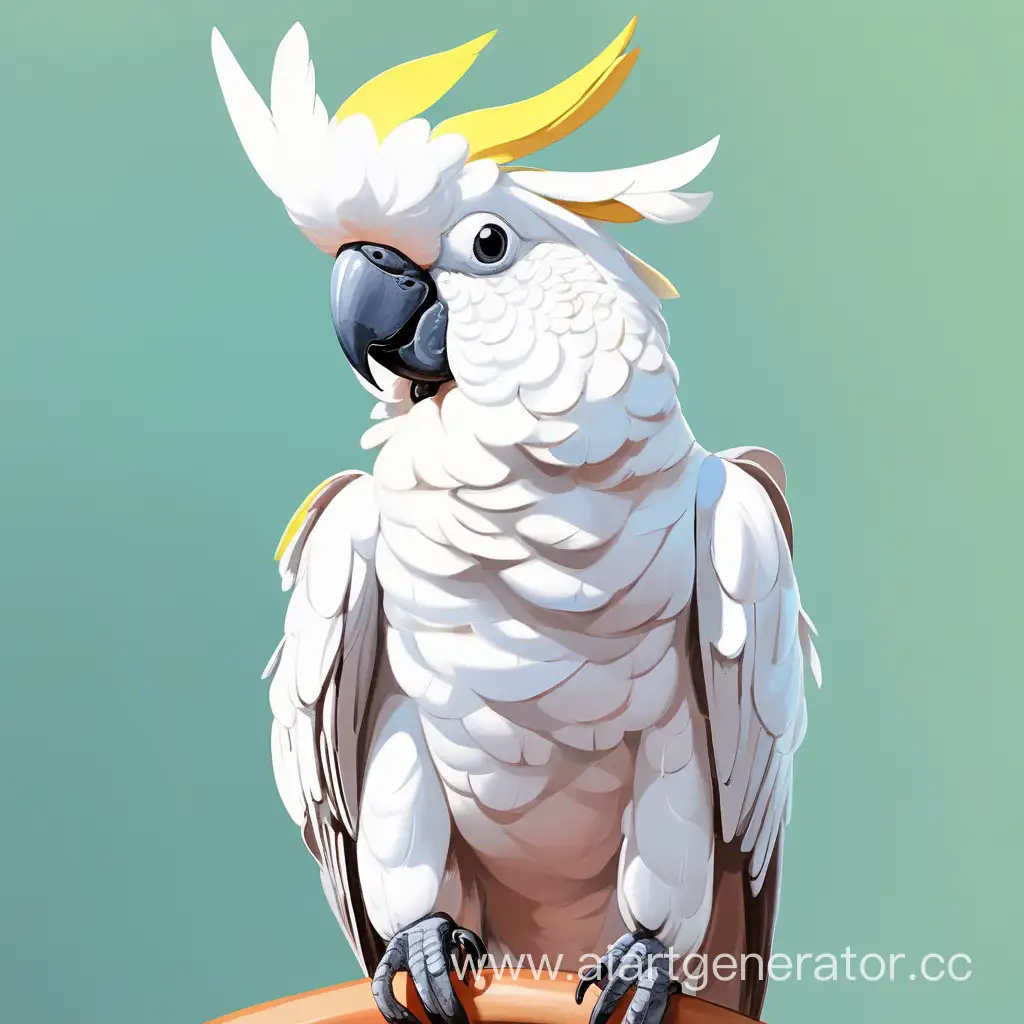 Playful-Cockatoo-with-Colorful-Feathers