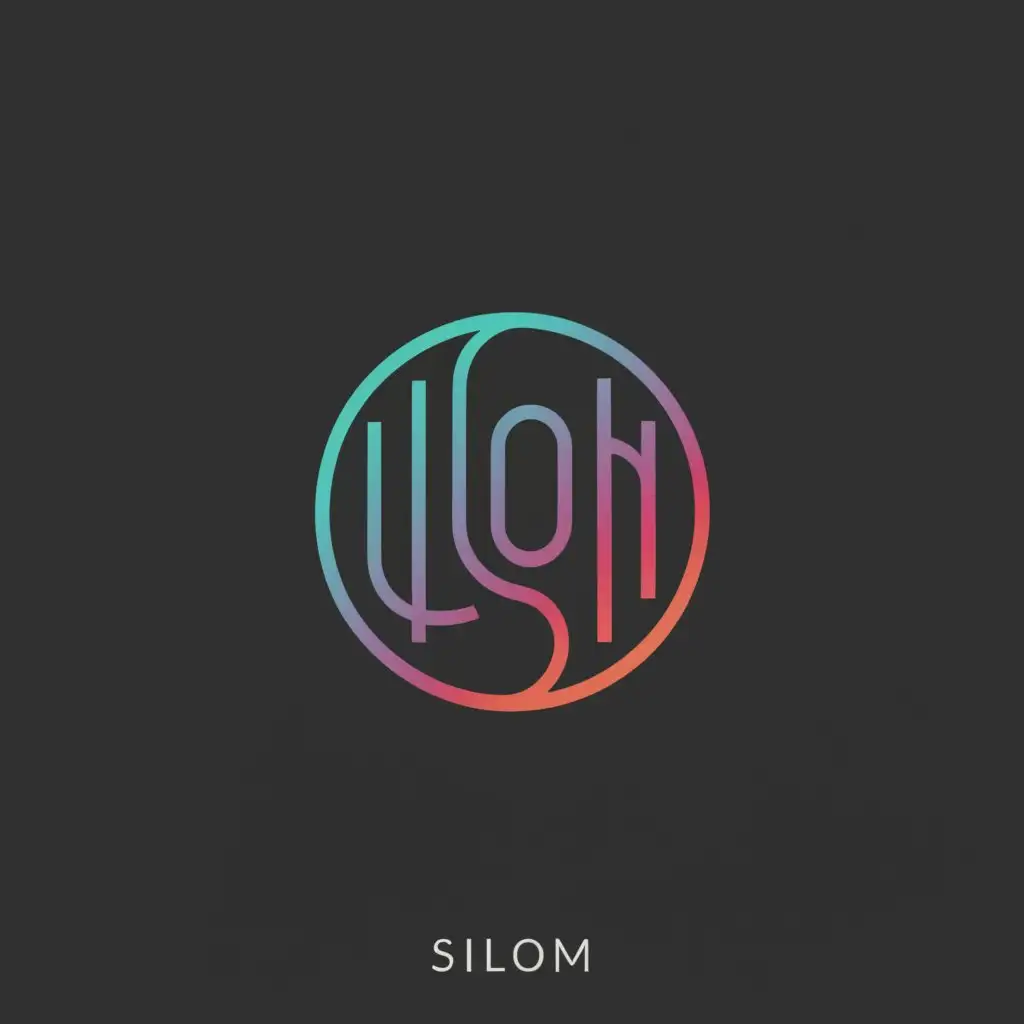 a logo design,with the text "Silom", main symbol:color spectrum, monogram, perfume, fragrance.,Minimalistic,be used in Retail industry,clear background