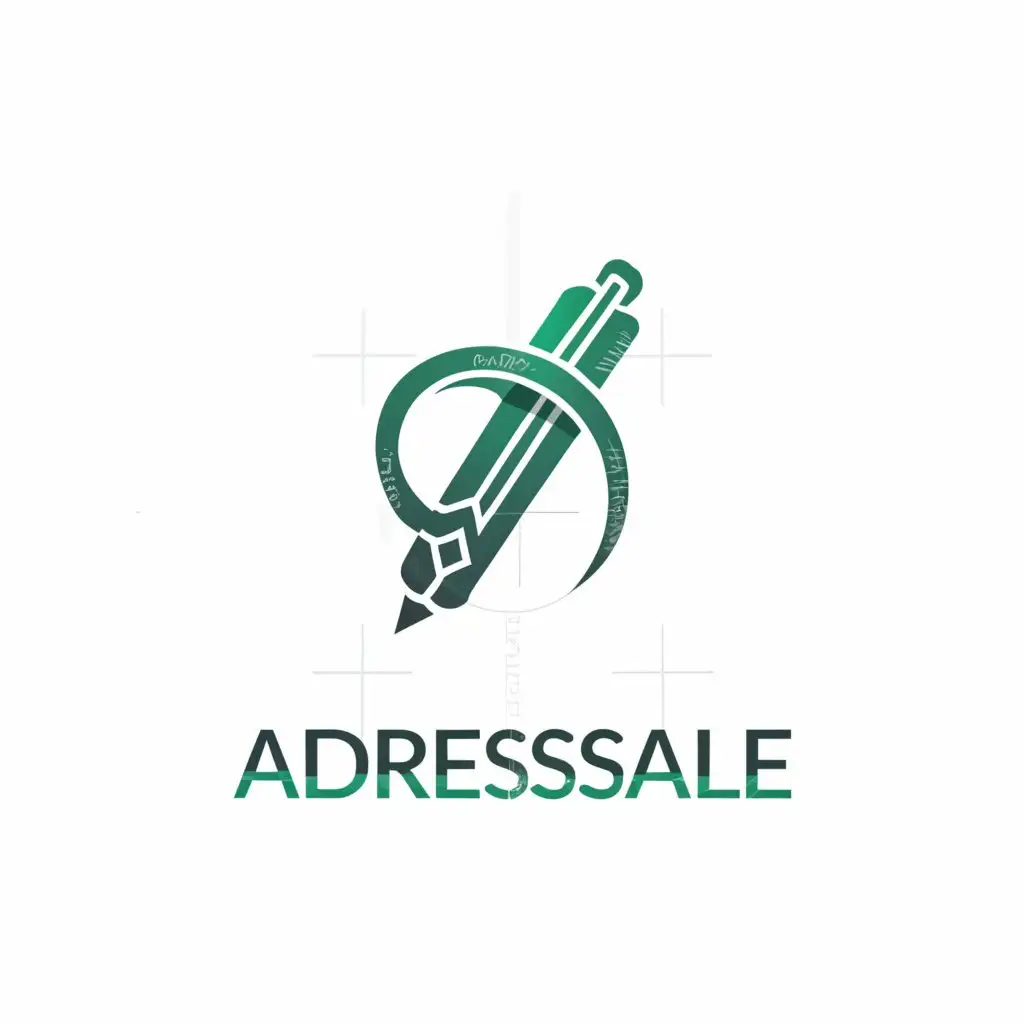 a logo design,with the text 'Addressable', main symbol:pen,Moderate,be used in Technology industry,clear background