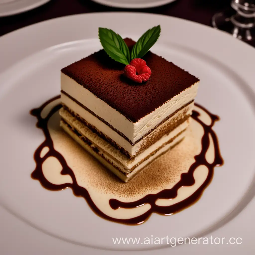 Exquisite-Tiramisu-Dessert-Presentation-with-RestaurantQuality-Elegance