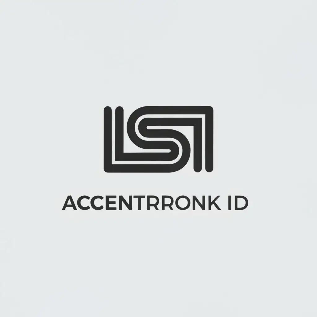 a logo design, with the text 'Acentronik Id', main symbol: Air conditioning or wind, Minimalistic, to be used in Technology industry, clear background