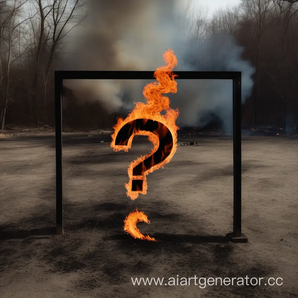 Mysterious-Question-Mark-Engulfed-in-Flames-with-Film-Reel-Sign