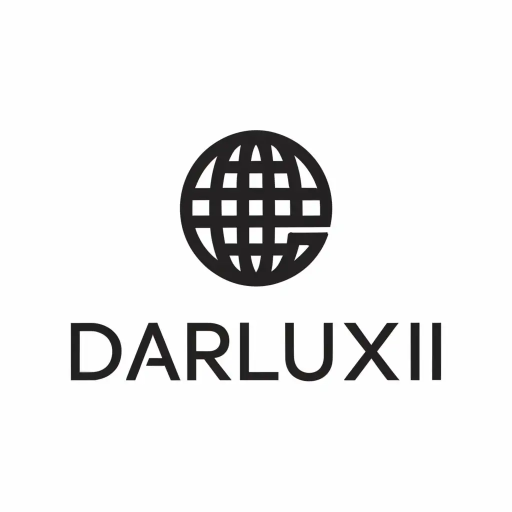 a logo design,with the text "DARLUXI", main symbol:worldwide,Moderate,be used in Retail industry,clear background