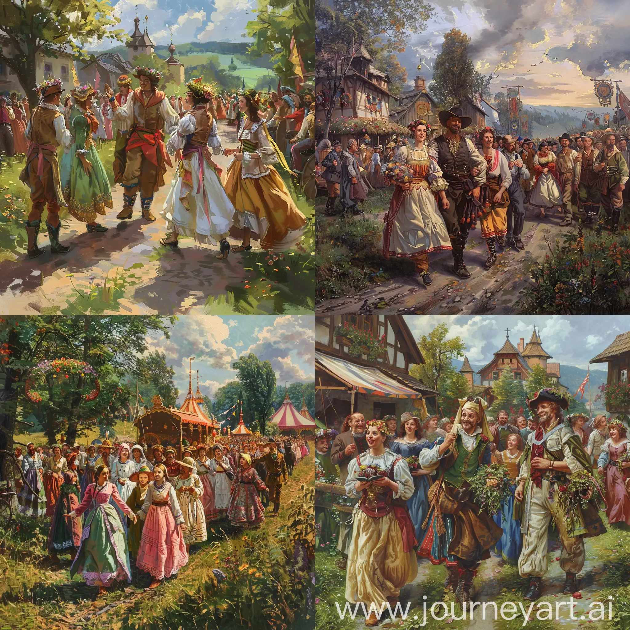 Rural-Peasants-Embark-on-a-Fantastical-Carnival-Journey