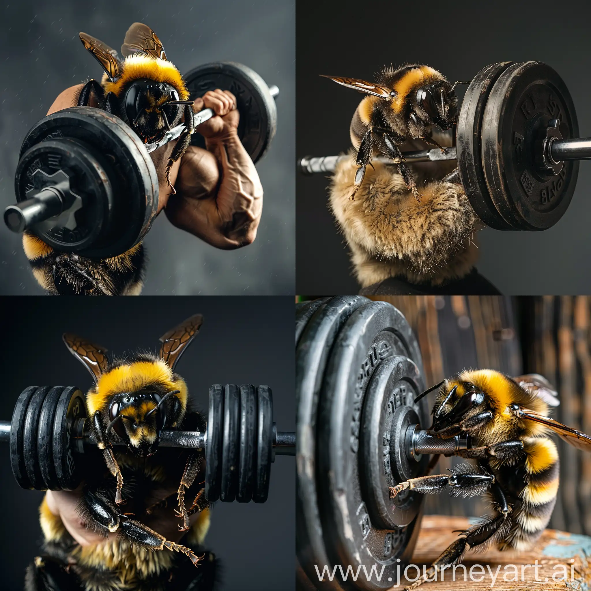 Bumblebee-Weightlifting-Building-Biceps-Strength
