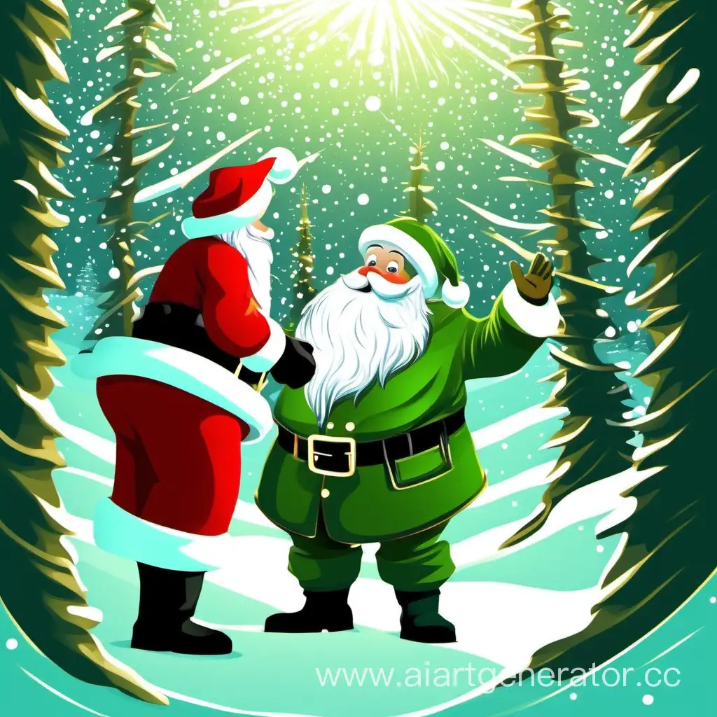 Santa-Claus-Receives-New-Years-Congratulations-from-Forest-Inspector