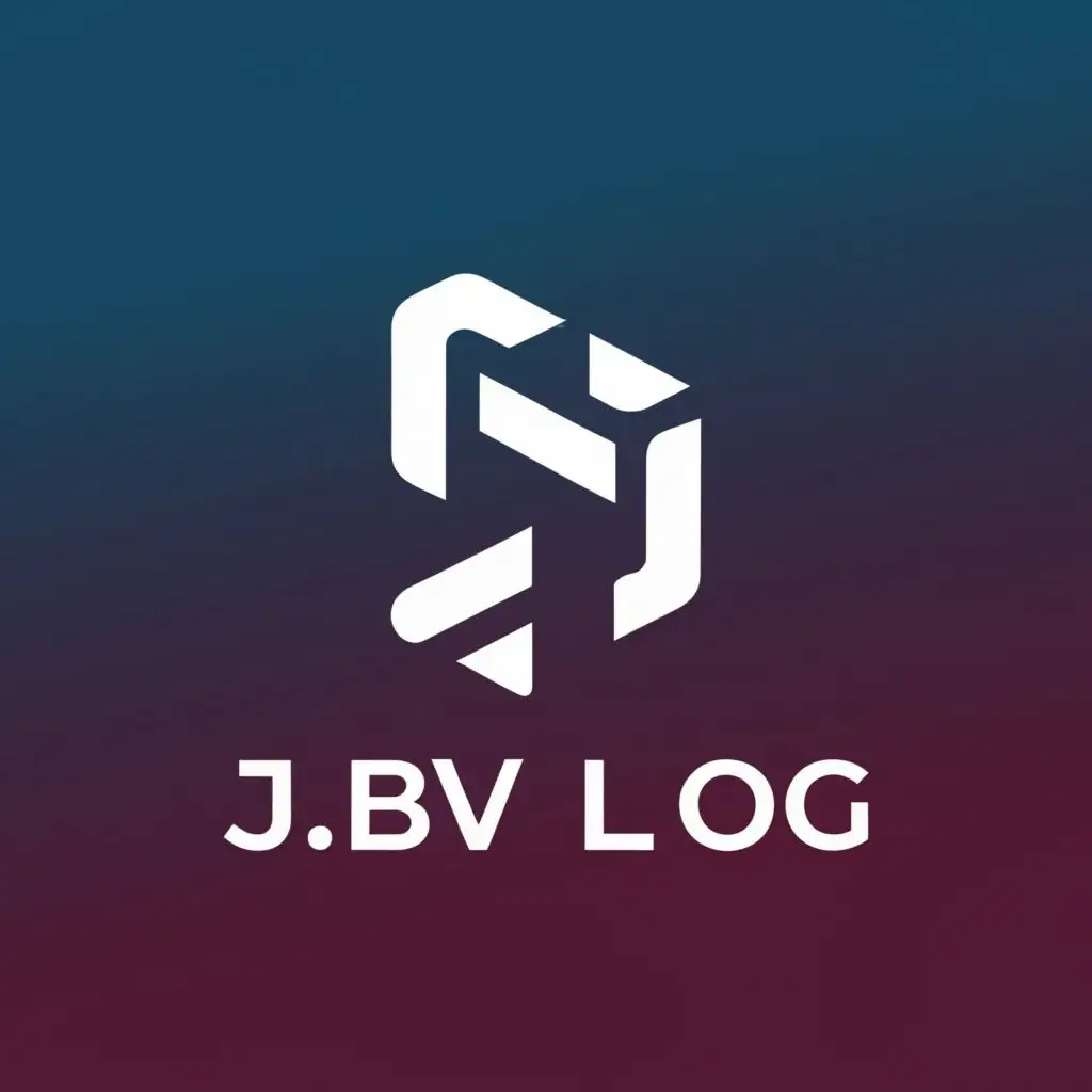 a logo design,with the text "JB VLOG", main symbol:Youtube channel,complex,clear background