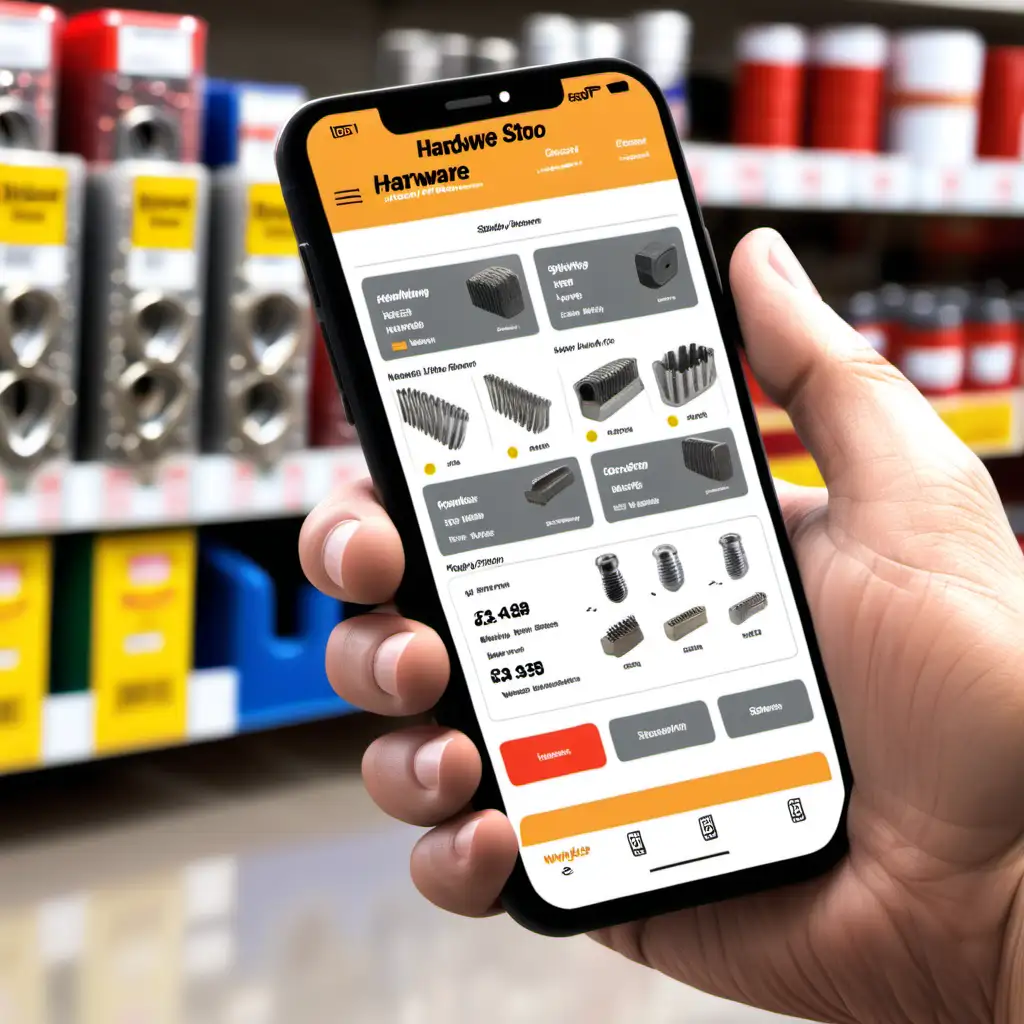Convenient Mobile App Shopping at a Hardware Store