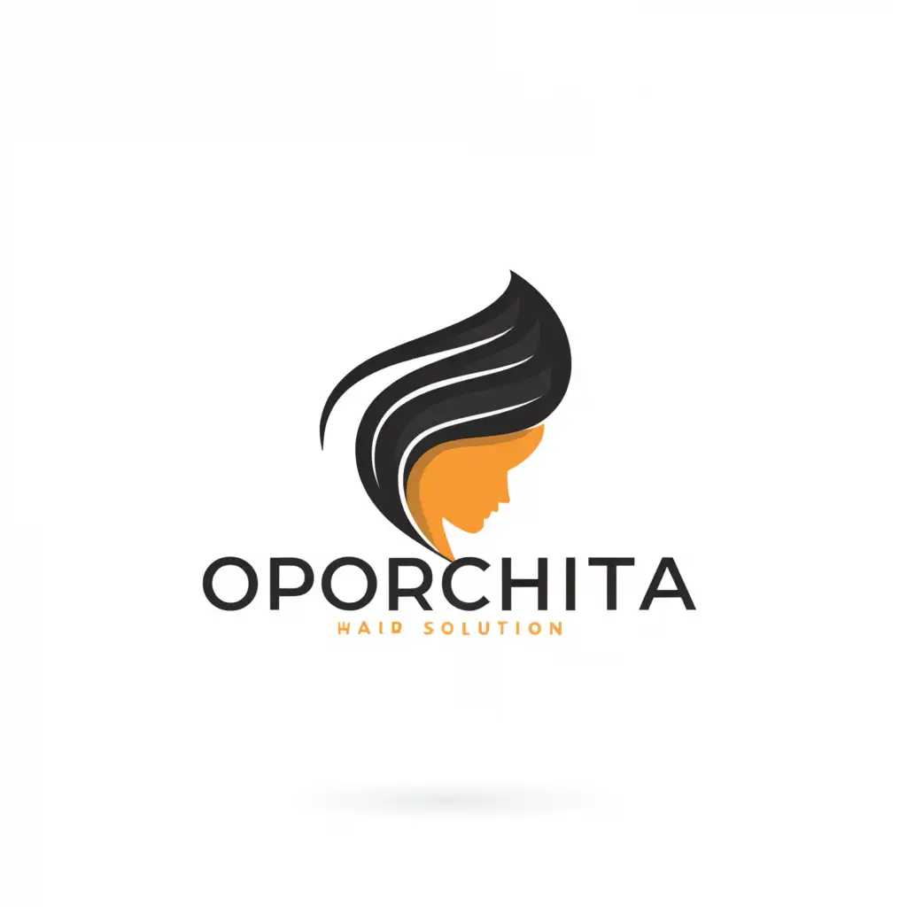 a logo design,with the text "oporichita", main symbol:Hair Solution,Moderate,clear background