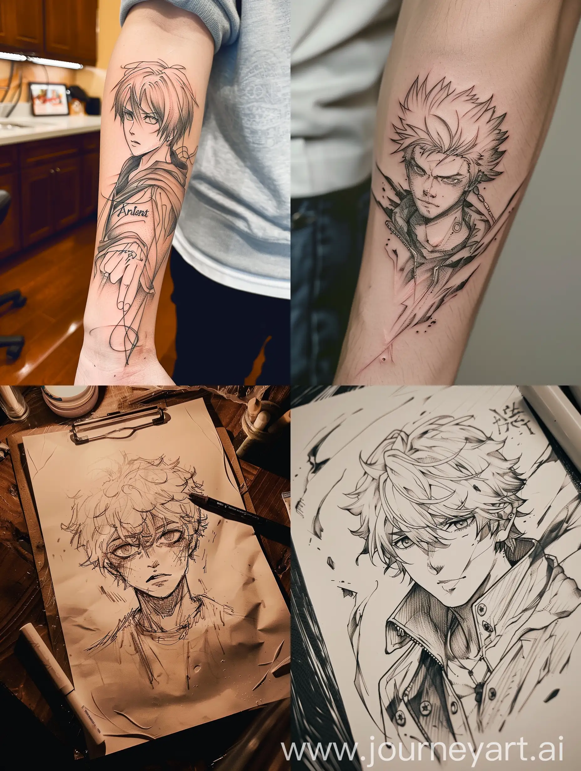 Anime-Tattoo-Sketch-Featuring-Armin-Arlert-in-34-Aspect-Ratio