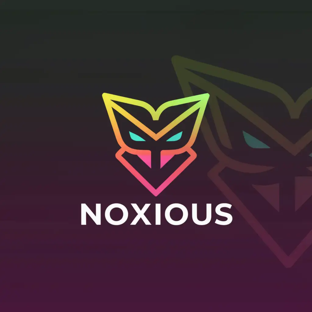 a logo design,with the text "Noxious", main symbol:Player,Minimalistic,be used in Entertainment industry,clear background