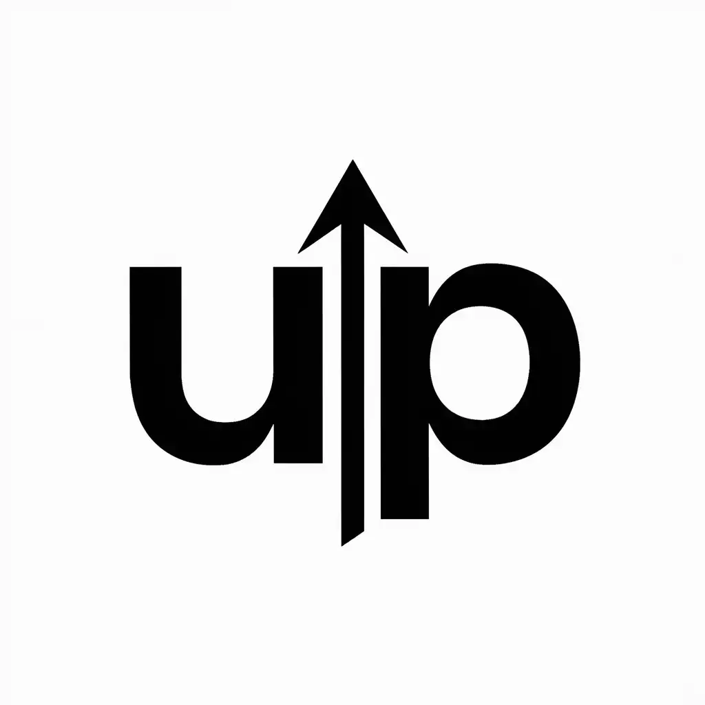Сгенерируй лого UP для веб приложения в формате svg
