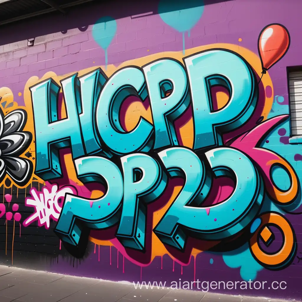 H.C.P.D. in graffiti style 