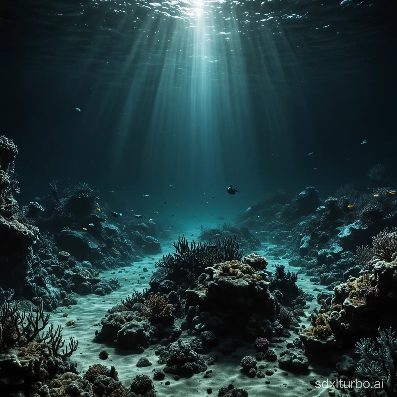 Vibrant-Deep-Sea-Coral-Reef-Ecosystem