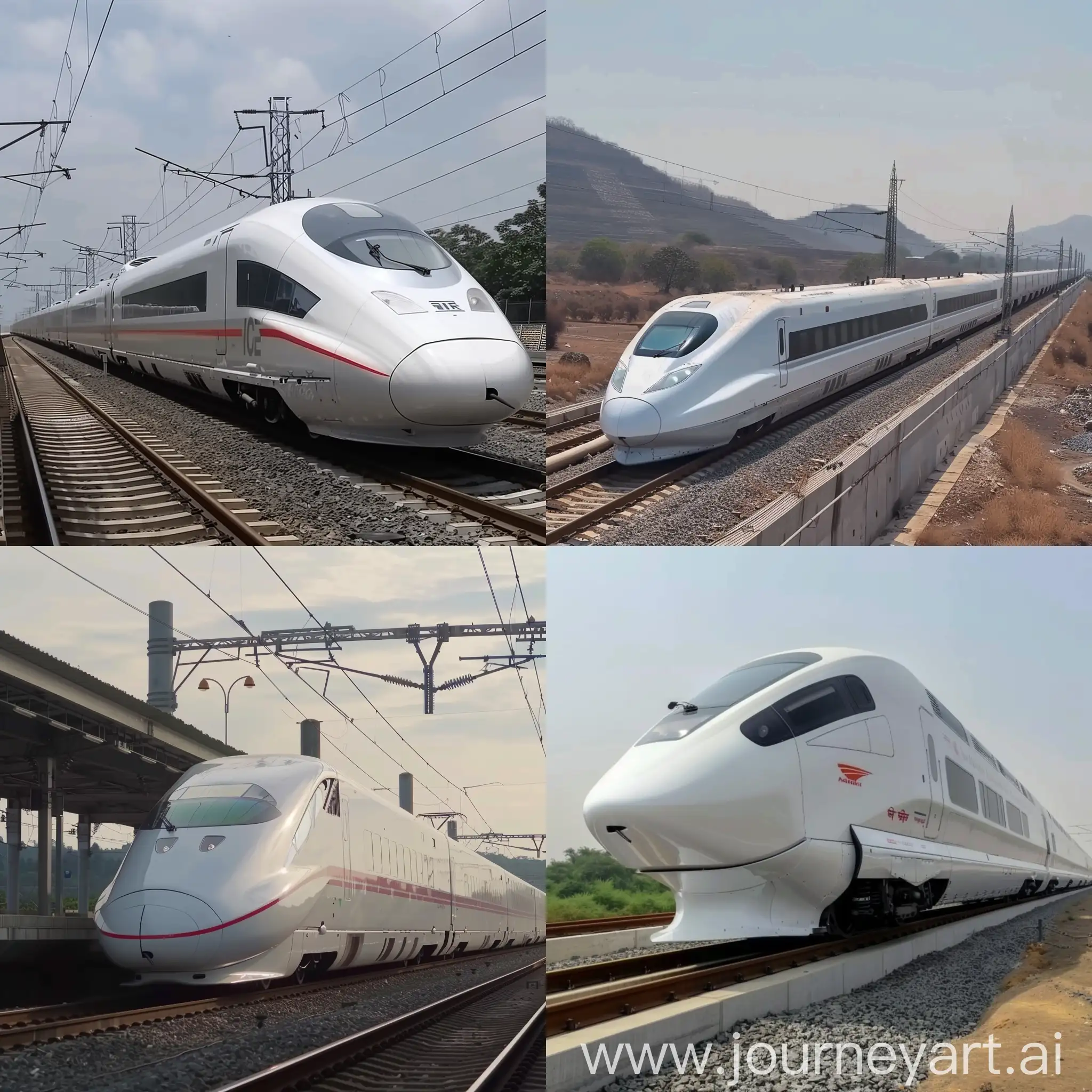 make me an youtube thumbnail about the indian bullet train