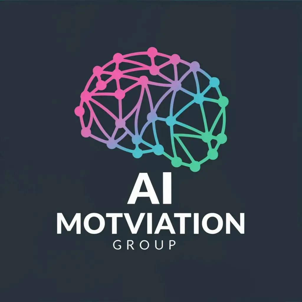 logo, A brain, with the text "AI
Motivation
Group", typography, be used in Education industry