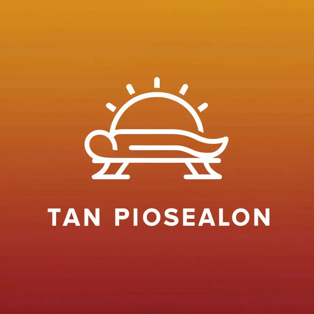 a logo icon design, main symbol:tan bed,sun,be used in tanning salon application,clear background