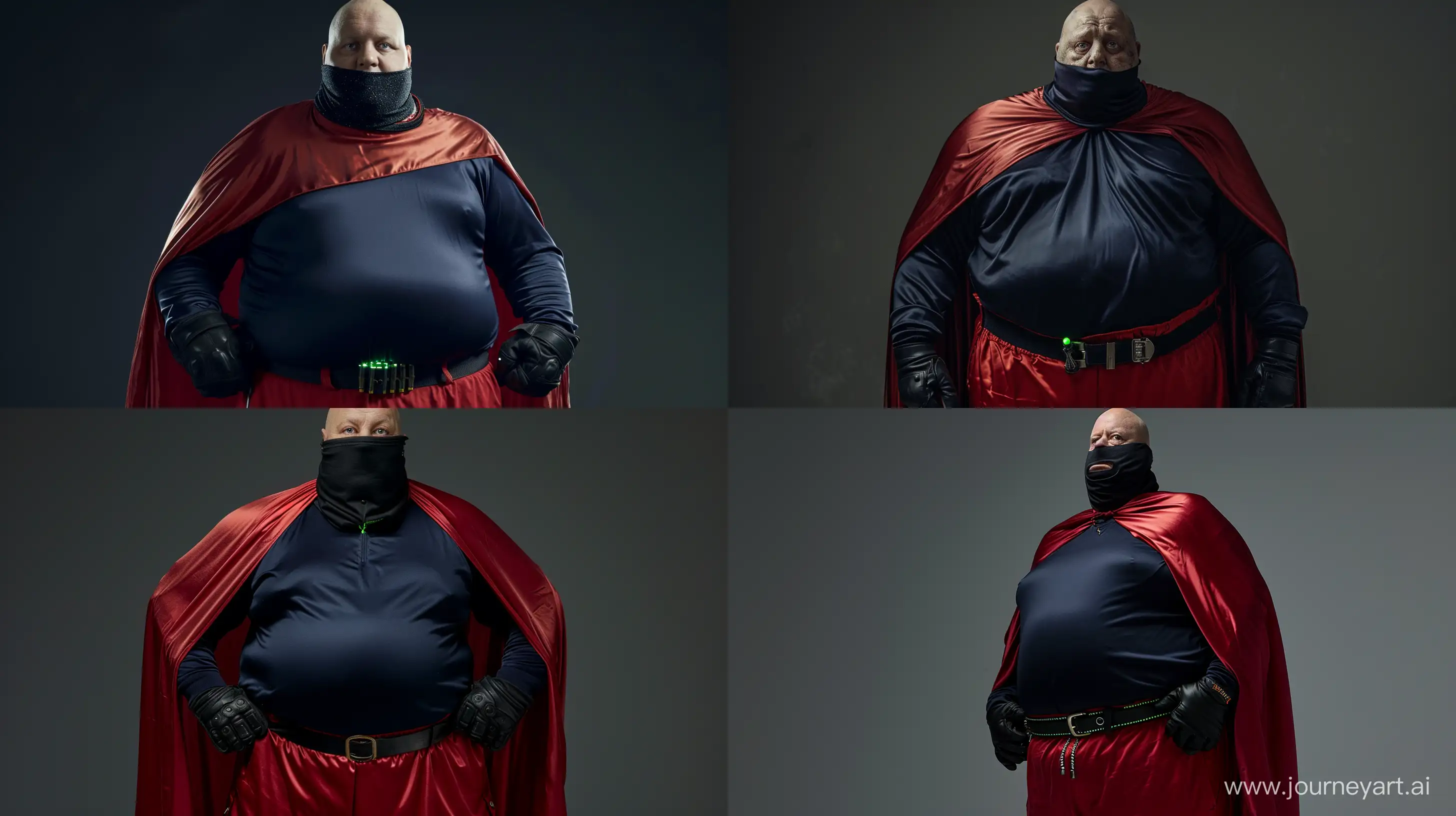Elderly-Superhero-in-Stylish-Red-Tracksuit-and-Cape