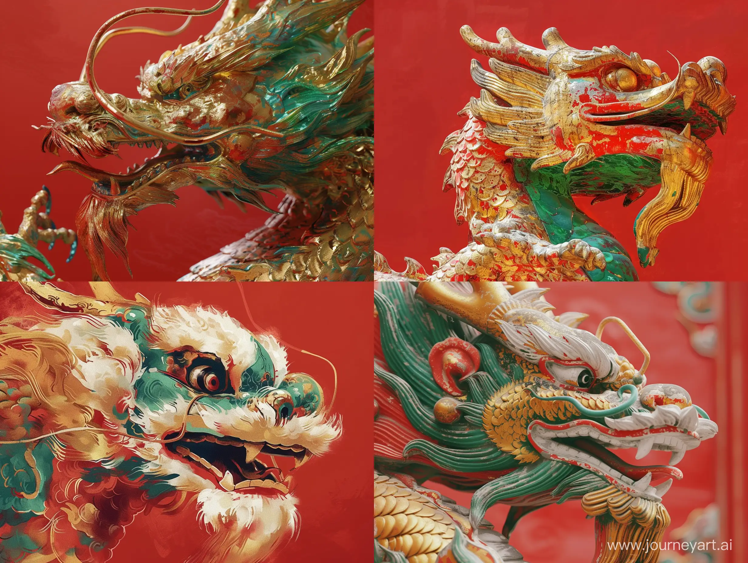 Majestic-Chinese-Loong-Abstract-Ink-Rendering-in-Red-Gold-and-Green